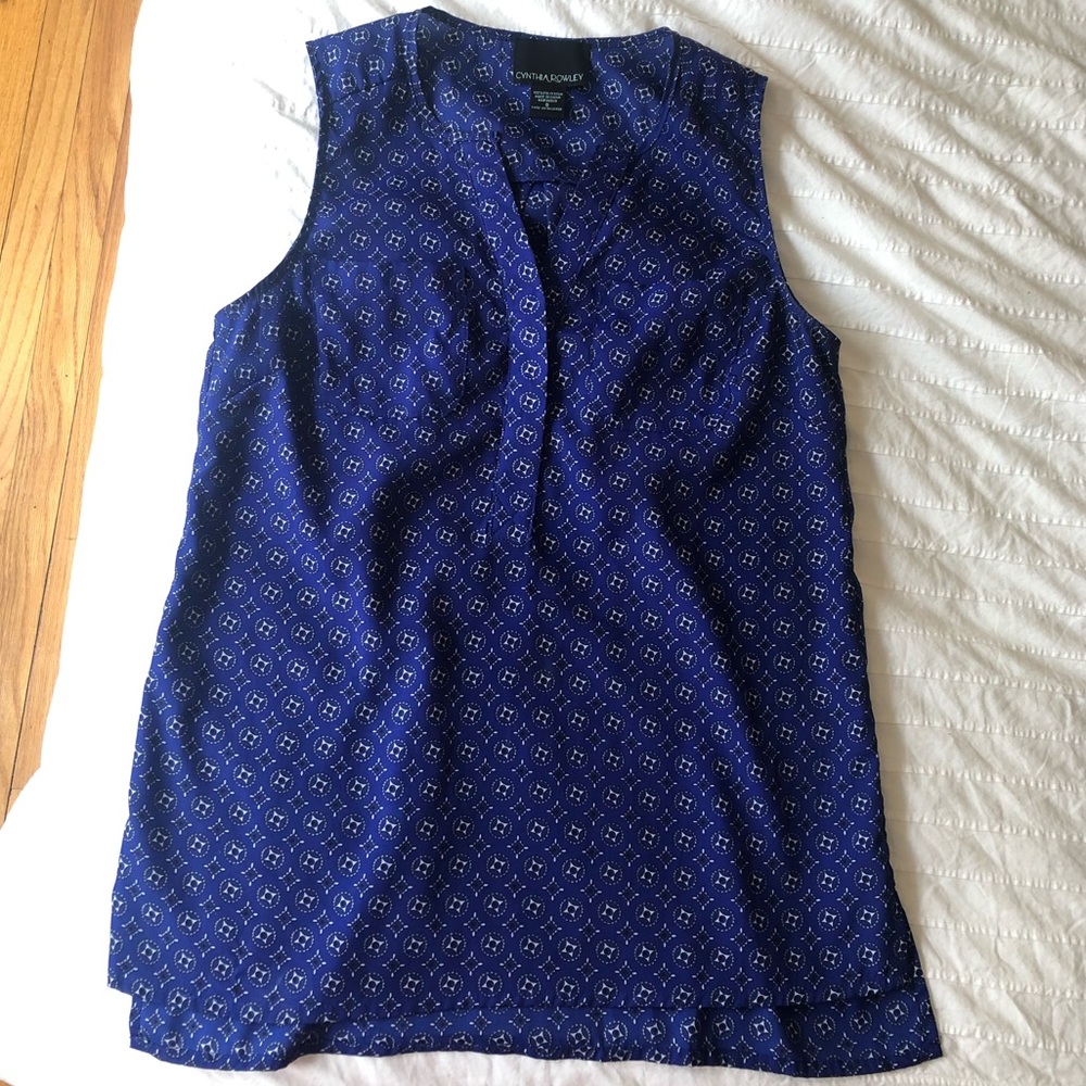 Cynthia Rowley sleeveless blouse